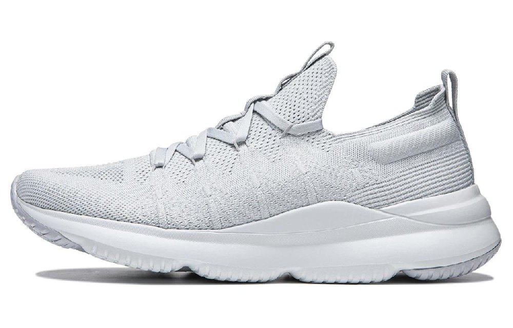 LiNing Yunshu Cushioning Anti-Slip And Wear-Resistant Breathable Rebound Low-Top Casual Shoes Men's Glacier Gray