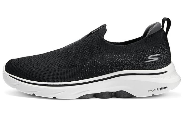 Skechers GO WALK 7 Cushioned Wear-Resistant Breathable Moisture-Wicking Lightweight Low-Top Casual Shoes Men's Black