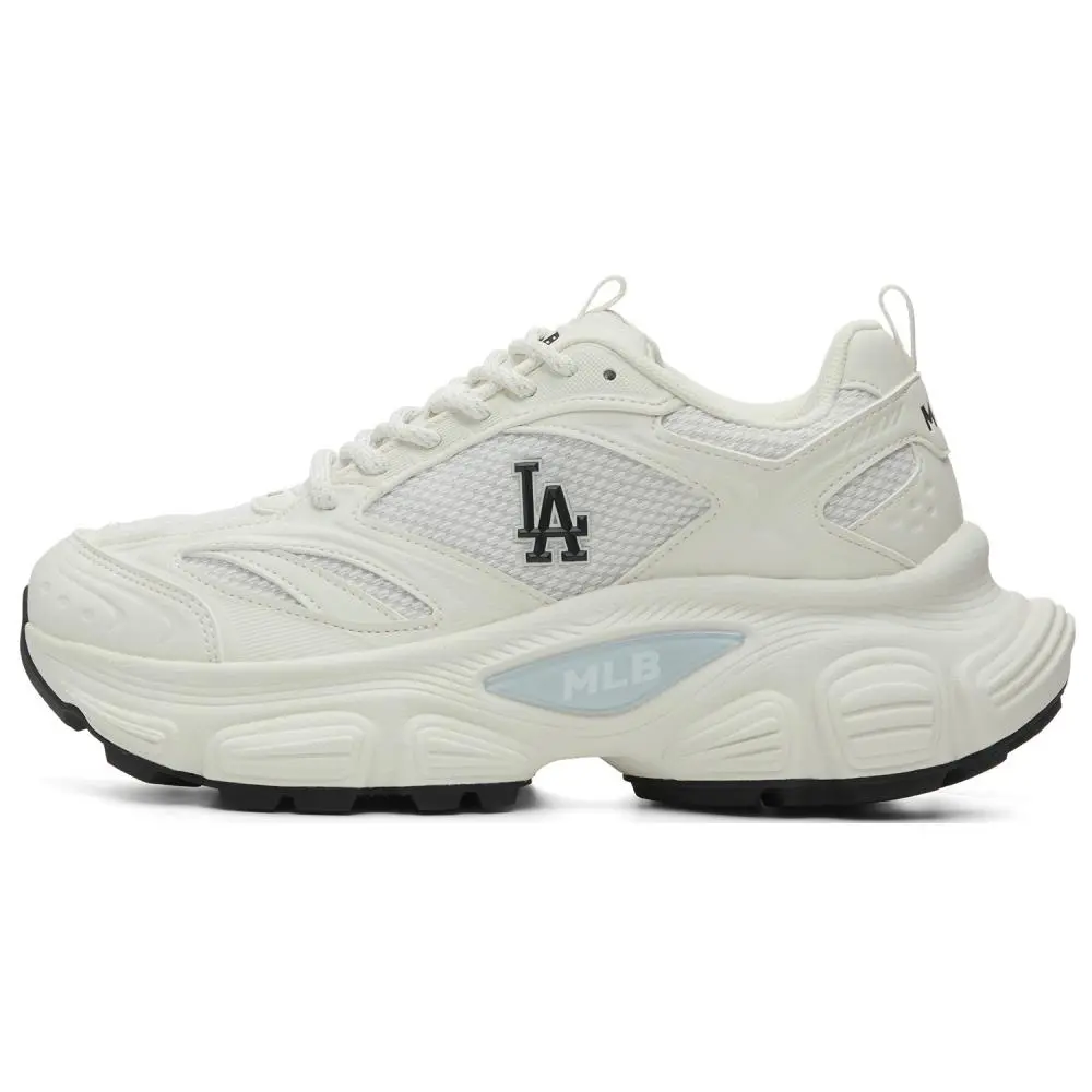 MLB Los Angeles Dodgers Cushioning Height Increasing Lightweight Breathable Low top Chunky Sneakers Unisex Ecru