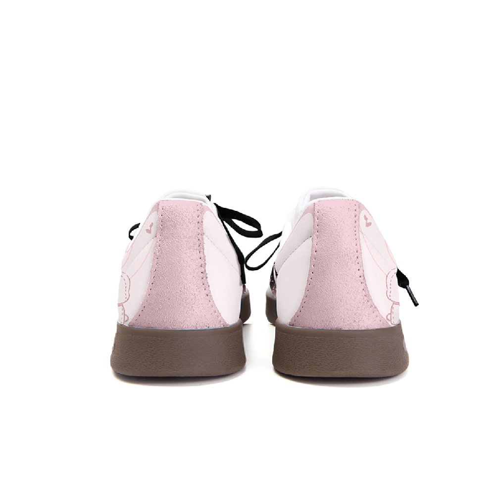 Adidas Neo VL Court 2.0 Freedom Panda, Box, Plush Rabbit Shock Absorbers Low Top Skateboard Shoes Unisex Pink Brown