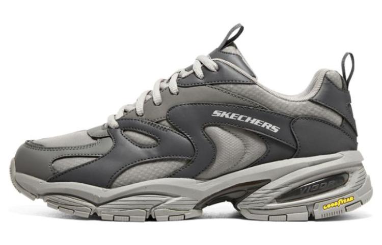Skechers Vigor 3.0 Low Top Chunky Sneakers Men's Charcoal Gray