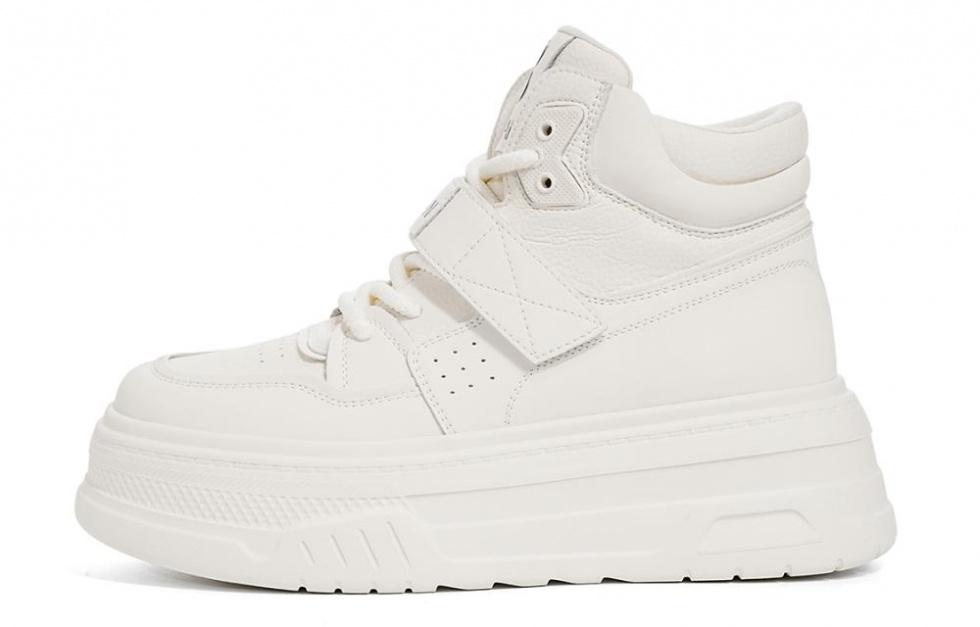 EBLAN Wear-Resistant Low-Top Skateboard Shoes Women's Beige