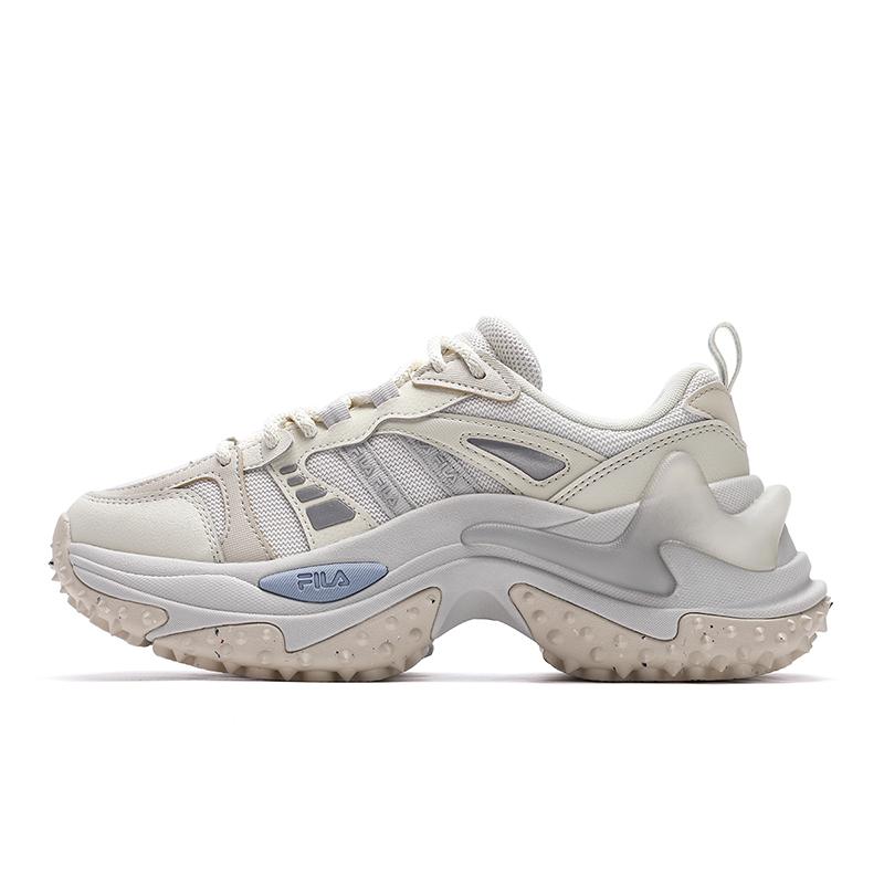 FILA SOFIA 3 Durable Moisture-Wicking Low-Top Running Shoes Women's White Agate Gray/Bamboo White