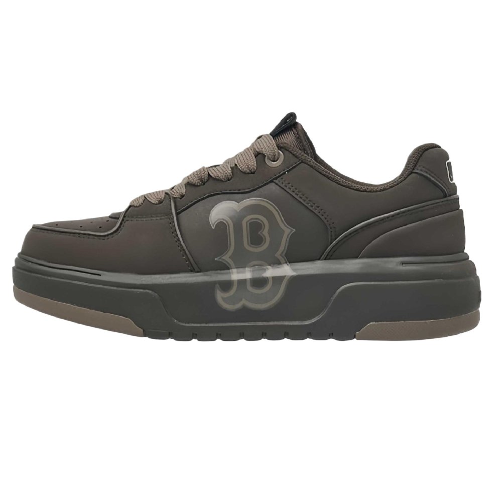 MLB Chunky Liner Anti-Slip Wear-Resistant Mid-Top Skateboard Shoes Unisex Brown