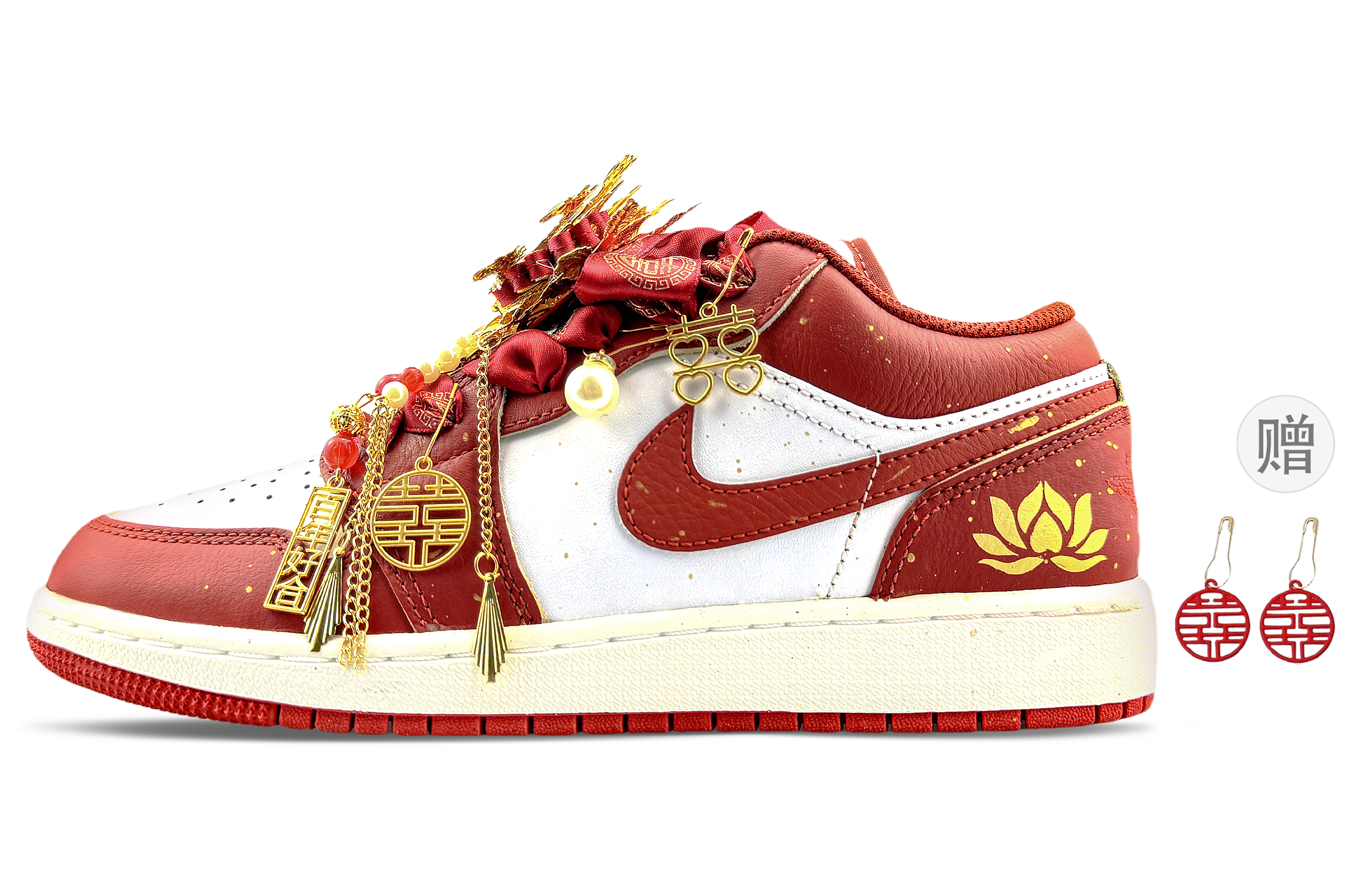 Jordan Air Jordan 1 Abrasion Resistant Low top Vintage Basketball Shoes Unisex