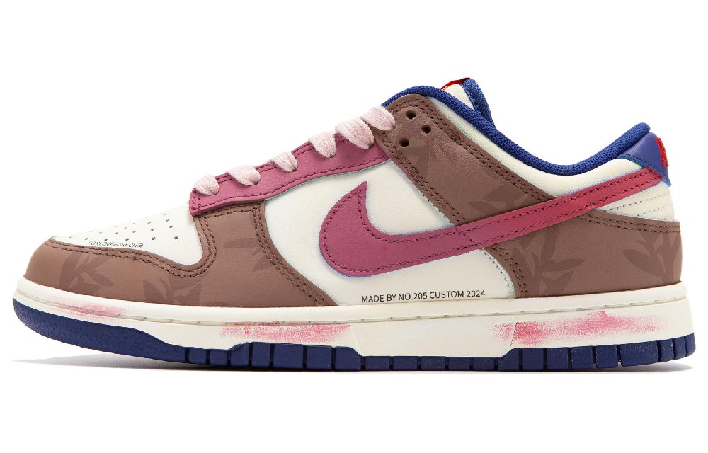 Nike Dunk Anti-Slip Wear-Resistant Low-Top Skateboard Shoes Unisex Pink Zongzi