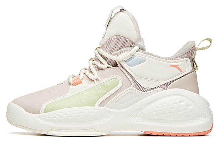 Anta Bastard High-Top Skateboard Shoes Women's Lotus Gray