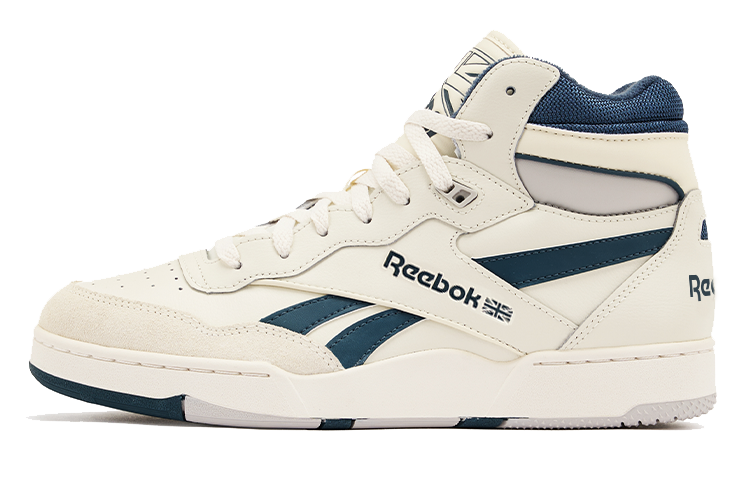 Reebok BB 4000 Mid Vintage Chalk Hoops Blue