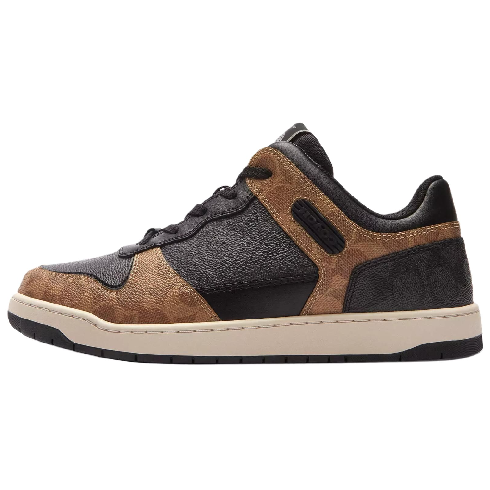 COACH Low-Top Skateboard Shoes Men's Brown Black