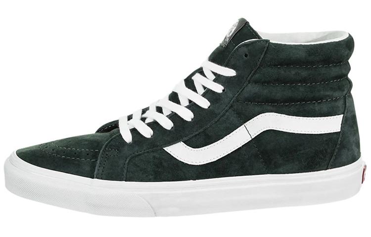 Vans Sk8 Hi Re Issue Pig Suede Darkest Spruce