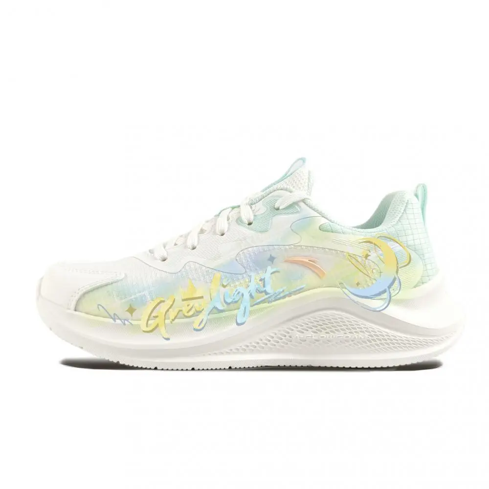 Anta Shock Absorbers Slip Resistant Abrasion Resistant Low top Casual Sprint Running Shoes Women's White