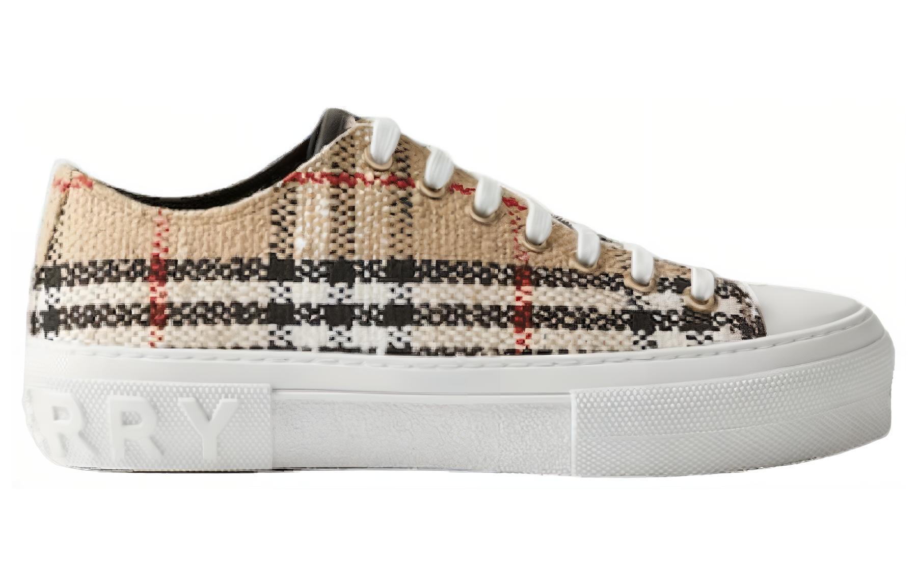 Burberry Vintage Check Boucle Low-Top Sneakers Beige Women's купить в интернет-магазине Yoocart с быстрой доставкой по России.