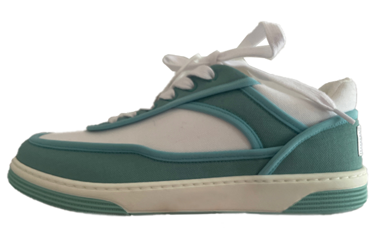 CHANEL Low Top Stylish Skateboarding Shoes Women's Green