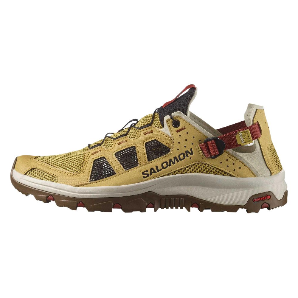 SALOMON Techamphibian 5 Breathable Quick Dry Grip River Trekking Shoes Men's Antique Gold