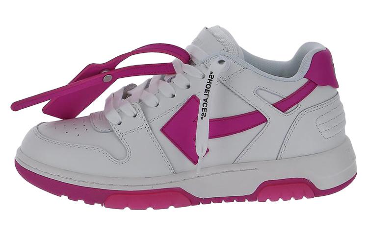 OFF WHITE Out Of Office Calf Leather 'White Purple' Women's