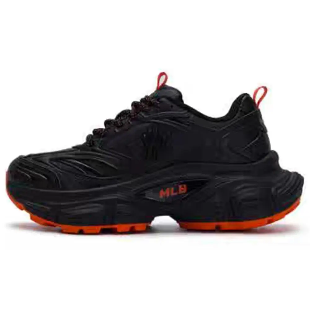 MLB New York Yankees Height Increasing, Breathable, Slip Resistant Low top Chunky Sneakers Unisex Black Red