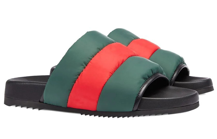 GUCCI Padded Web Slides купить в интернет-магазине Yoocart с быстрой доставкой по России.