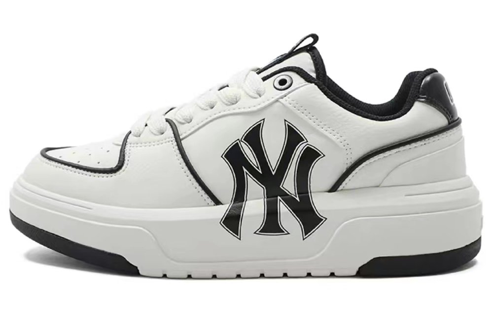MLB Chunky Liner Wear-Resistant Height Increasing Low-Top Skateboard Shoes Unisex Blue White