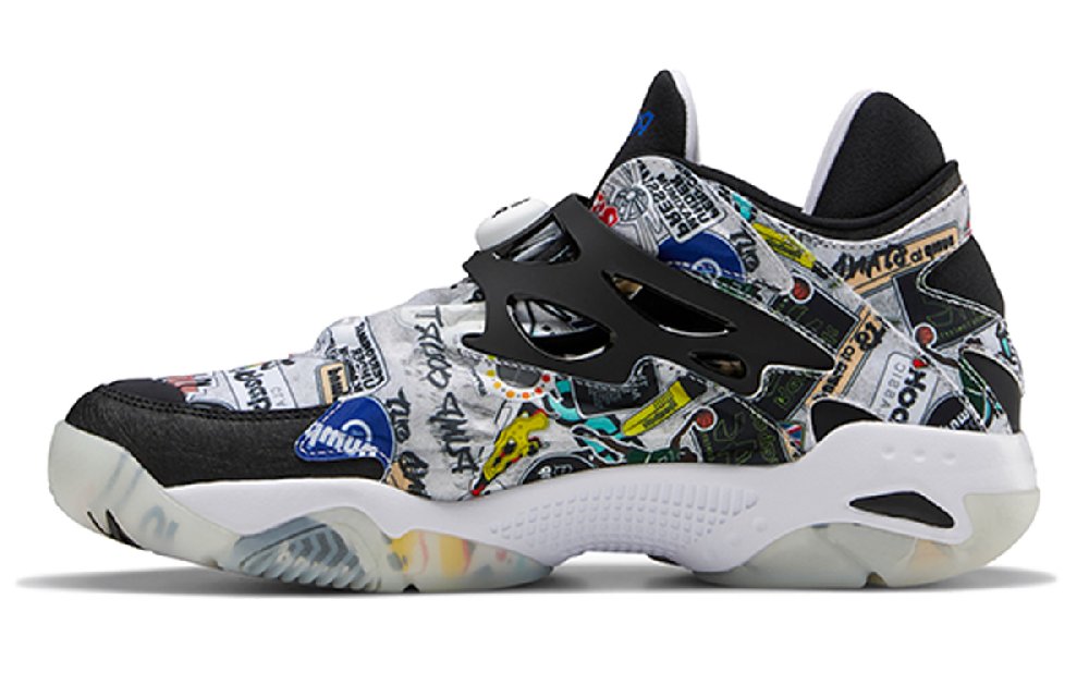 Reebok Pump Court Sticker City White Black