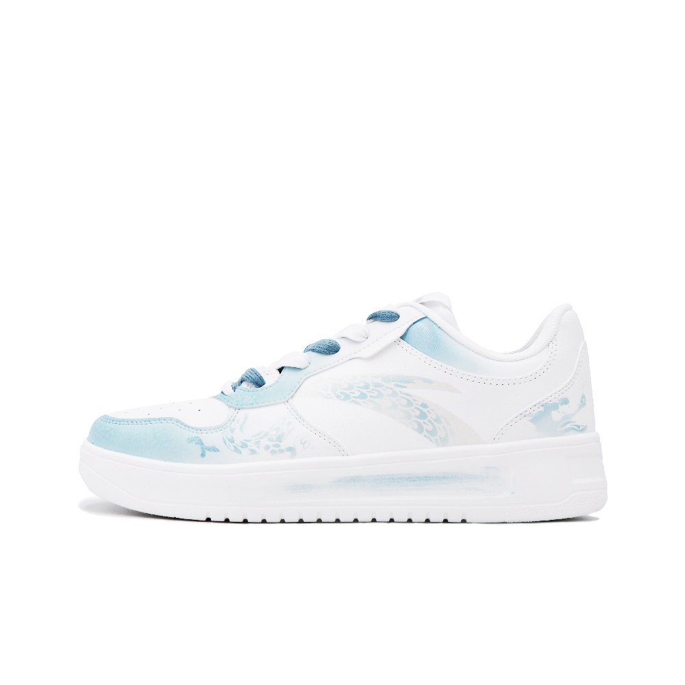 Anta Relaxed Cushioning Coverage Low Top Skateboard Shoes Men's White