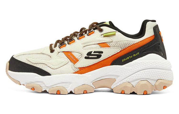 Skechers DLITES Shock Absorbers Low Top Chunky Sneakers Men's White Orange Black