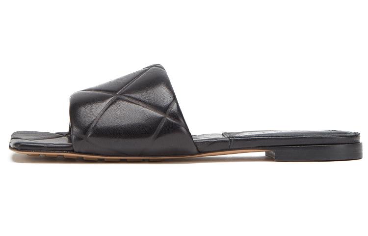 Bottega Veneta Lido Slide Slippers Women's Black