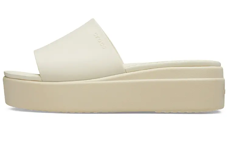 Crocs Brooklyn Slide 'White Beige' Women's
