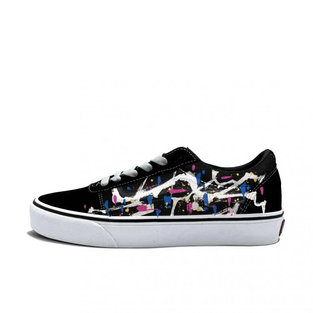 Vans Ward Abrasion Resistant Low top Skateboard Shoes Men's Black