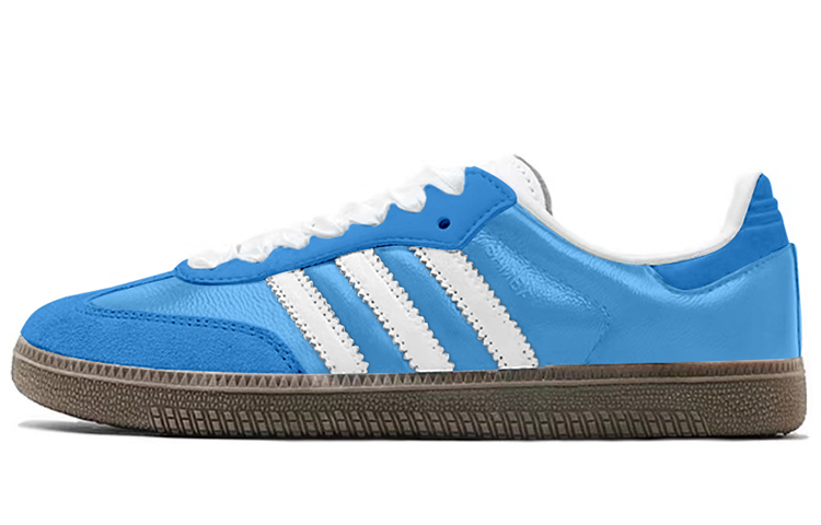 Adidas Originals SAMBA OG Anti Slip Wear Resistant Low Top Skateboard Shoes Unisex Blue
