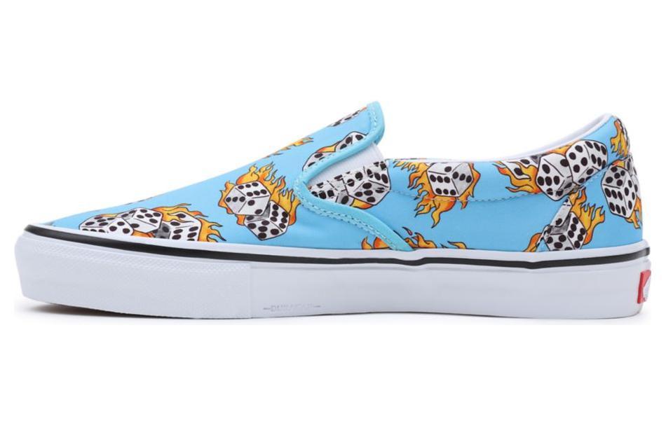 Slip On Skate Vans 'Blue Flame Dice'