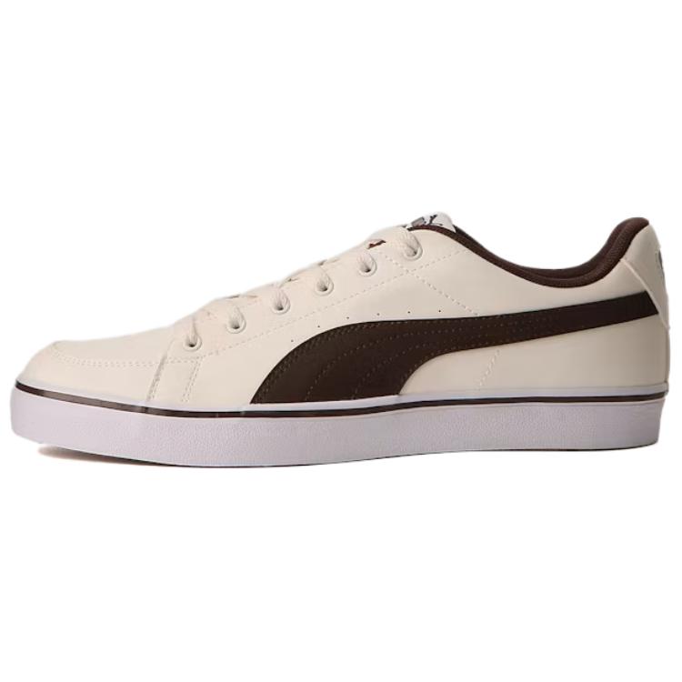 PUMA Low Top Skateboard Shoes Unisex Beige Umber