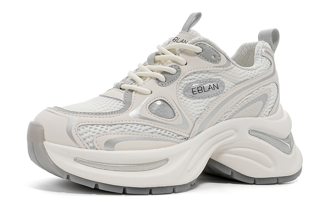 EBLAN Height Increasing Low-Top Chunky Sneakers Women's Silver купить в интернет-магазине Yoocart с быстрой доставкой по России.