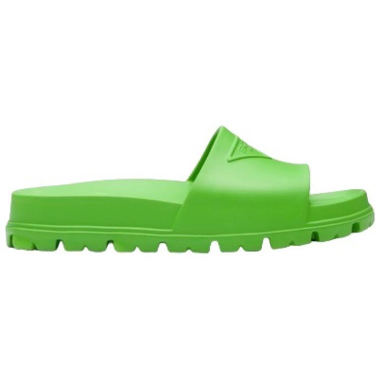 PRADA Rubber Slides Apple Green Men's
