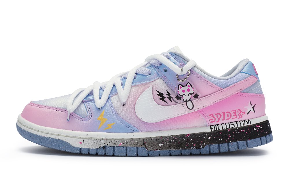 Nike Dunk Skateboard Shoes Women's Low-Top Blue Black