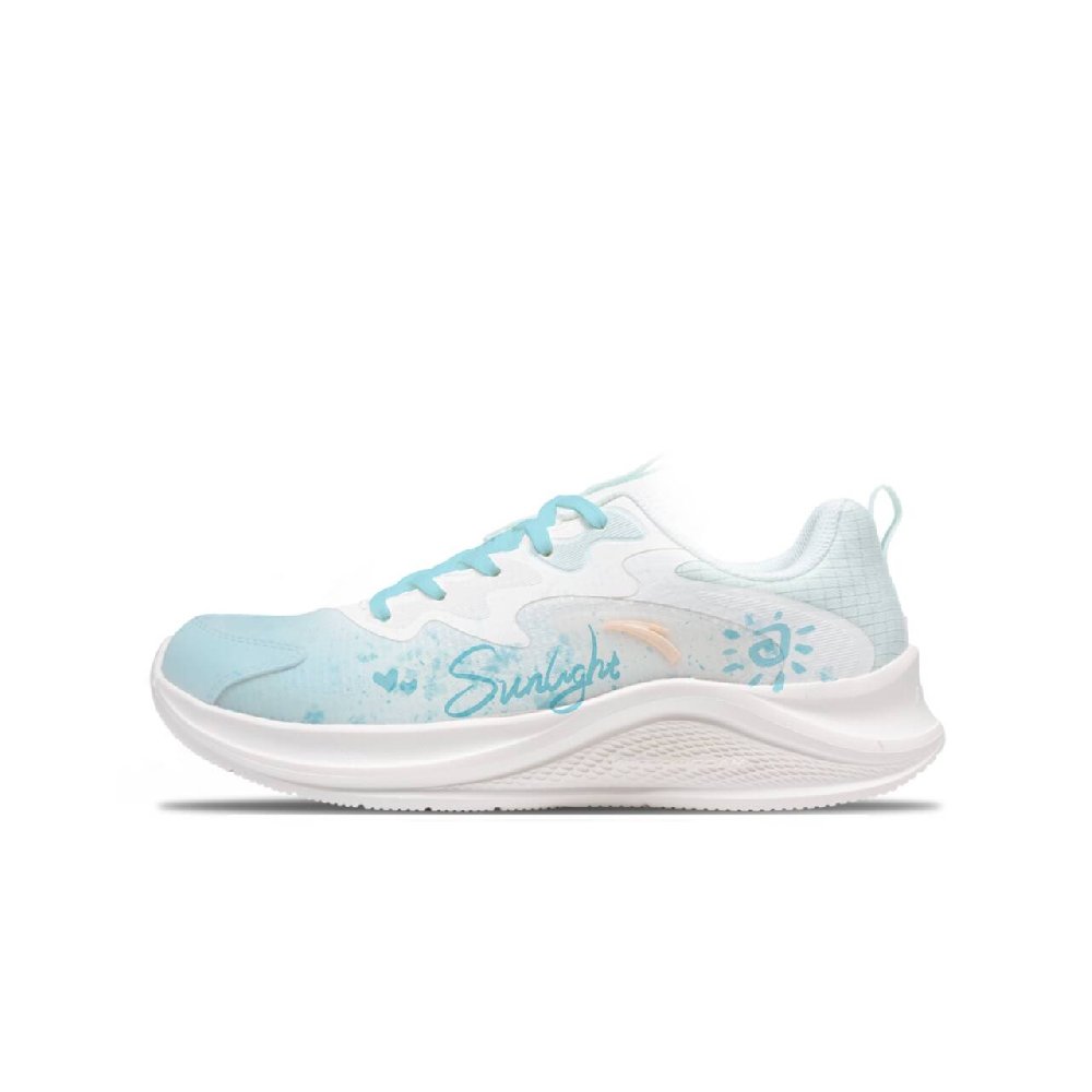 Anta Walk Cushioning, Slip Resistant, And Abrasion Resistant Low Top Casual Sprint Running Shoes Women's White