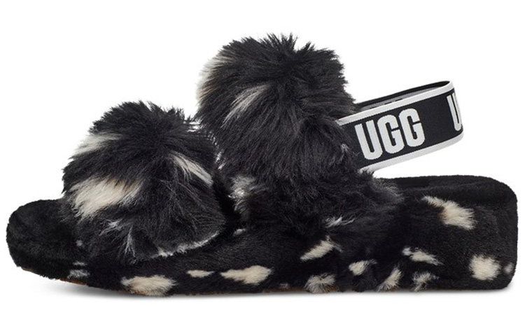 UGG Oh Yeah Spots Sandals Black Women's