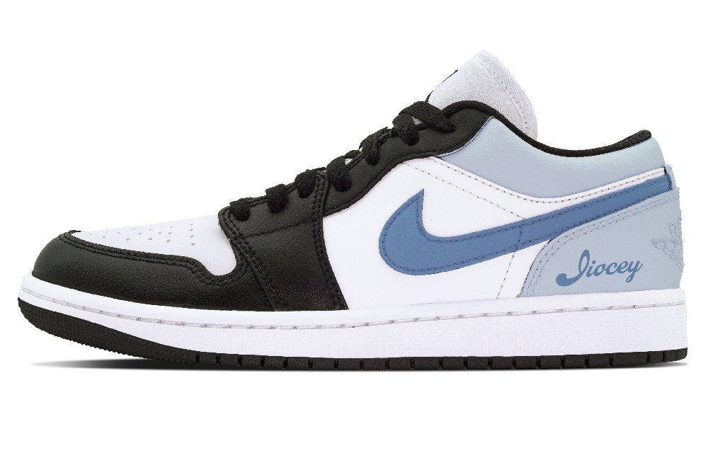 Jordan Air Jordan 1 DEER Midsummer Dream Slip-Resistant Low-Top Vintage Basketball Shoes Women's Black Blue