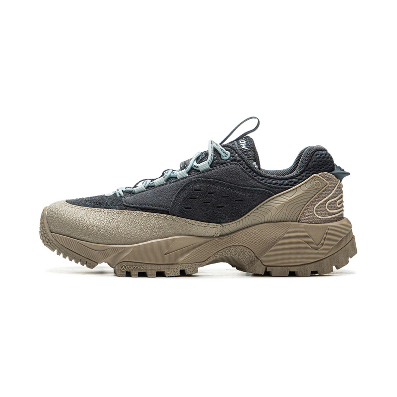 LiNing CF Su Xi Xingye V2 Cushioning Support Low-Top Outdoor Trekking Shoes Women's Black Umber