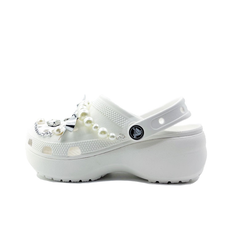 Crocs Classic Platform Clog Clogs Unisex White