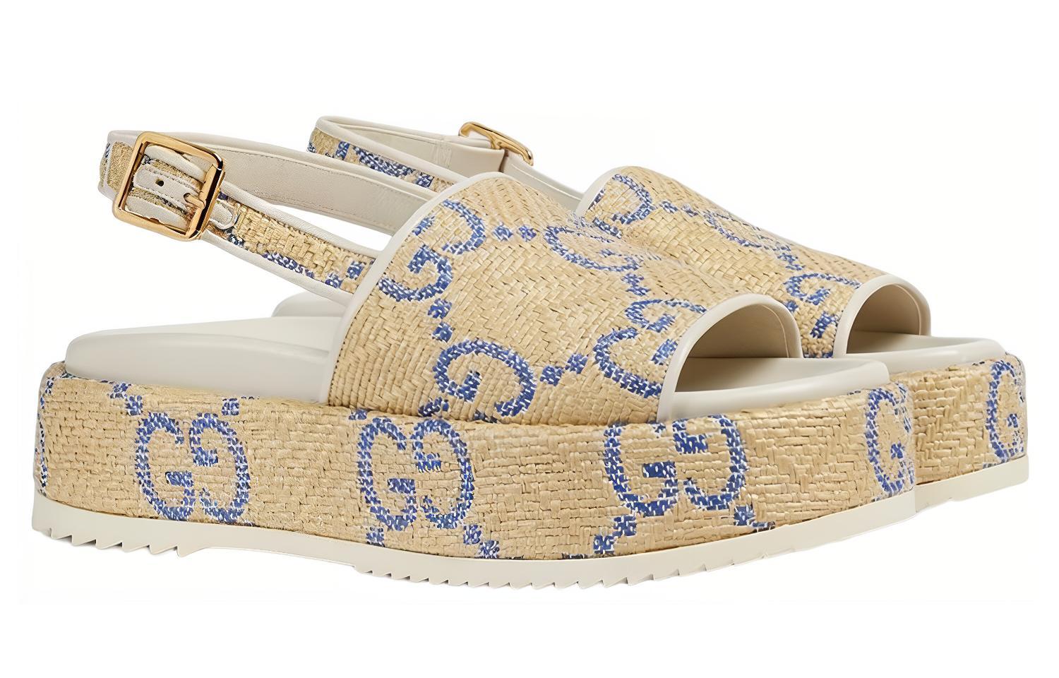 GUCCI Strap Sandals Women's Beige