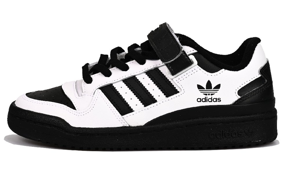 Adidas Originals FORUM Abrasion Resistant Low Top Skateboard Shoes Unisex Black White