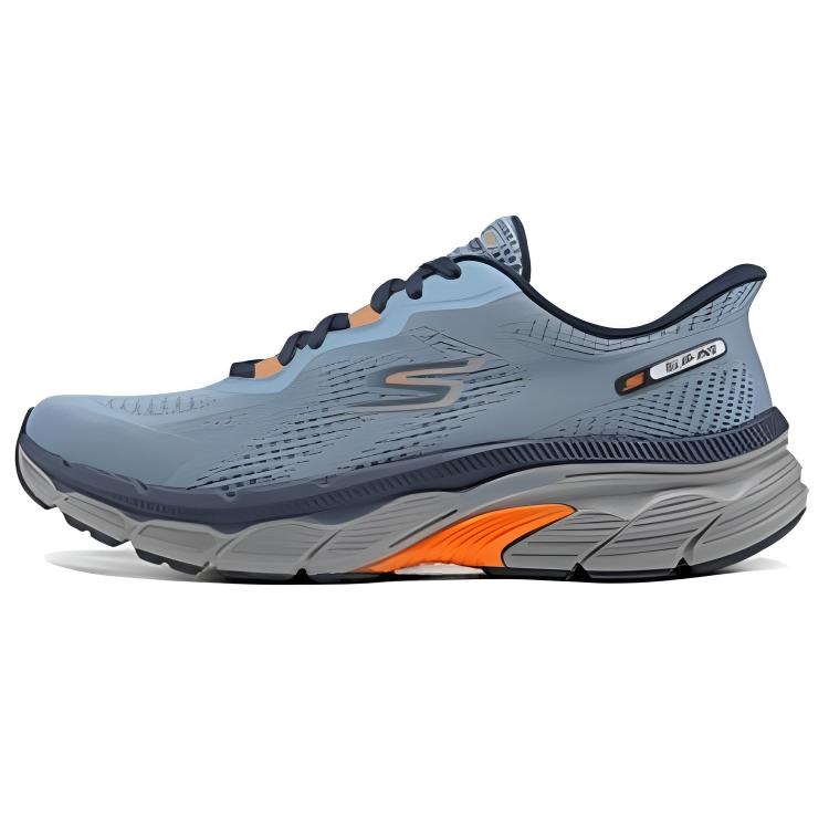 Skechers MEN'S GO Abrasion Resistant Breathable Low Top Running Shoes Men's Marine Blue