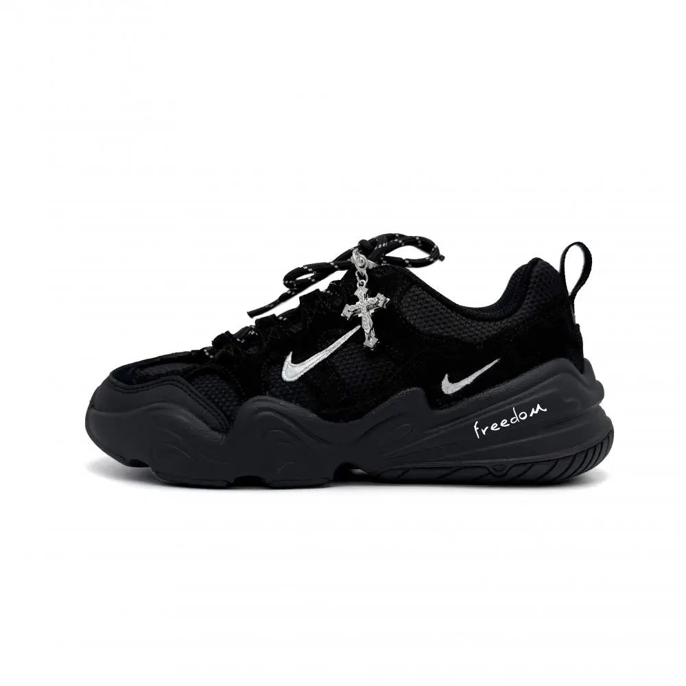 Nike Tech Hera Low top Casual Shoes Unisex Black Silver