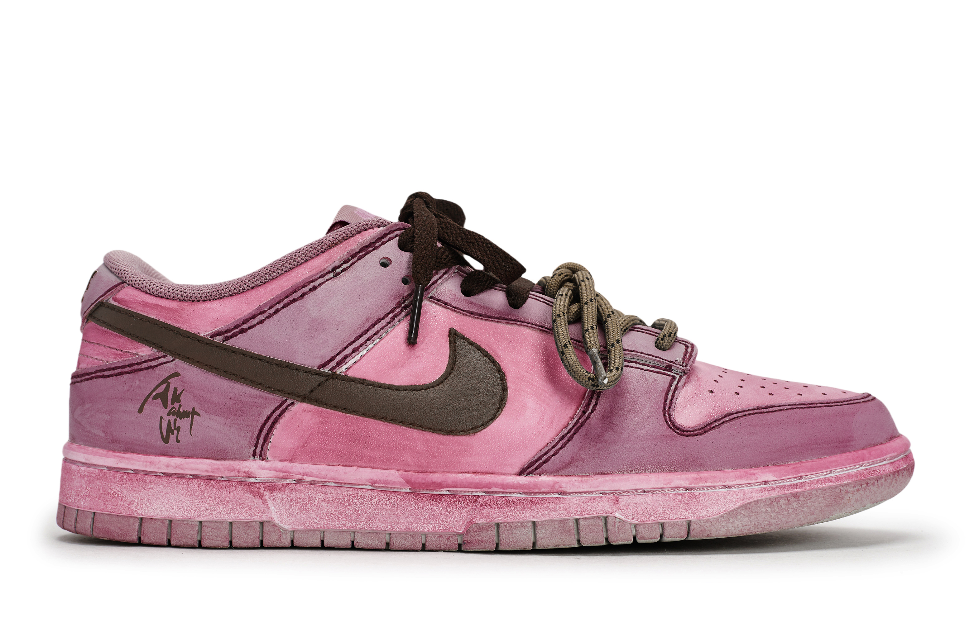 Nike Dunk Skateboard Shoes Men's Low top Pink/Yellow/Brown купить в интернет-магазине Yoocart с быстрой доставкой по России.