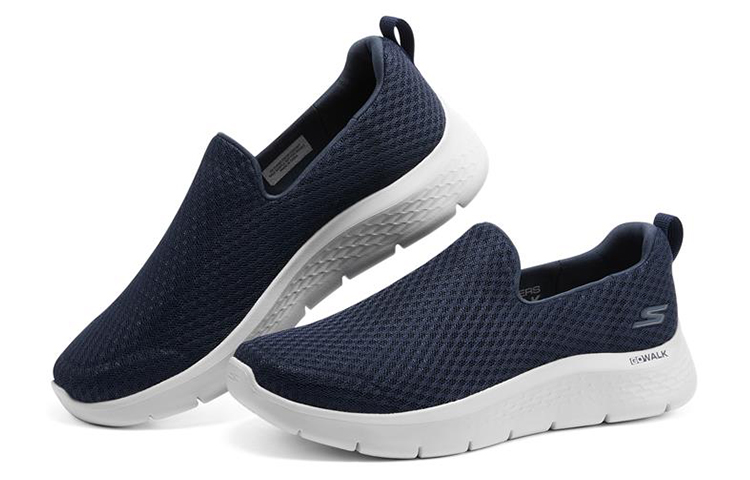 Skechers Go Walk Fle Low Top Casual Shoes Men's Marine Blue