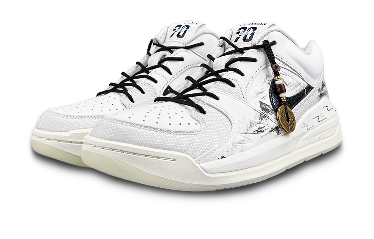 Jordan Stadium 90 Cushioning, Wear Resistant Low top Vintage Basketball Shoes Men's White Black купить в интернет-магазине Yoocart с быстрой доставкой по России.
