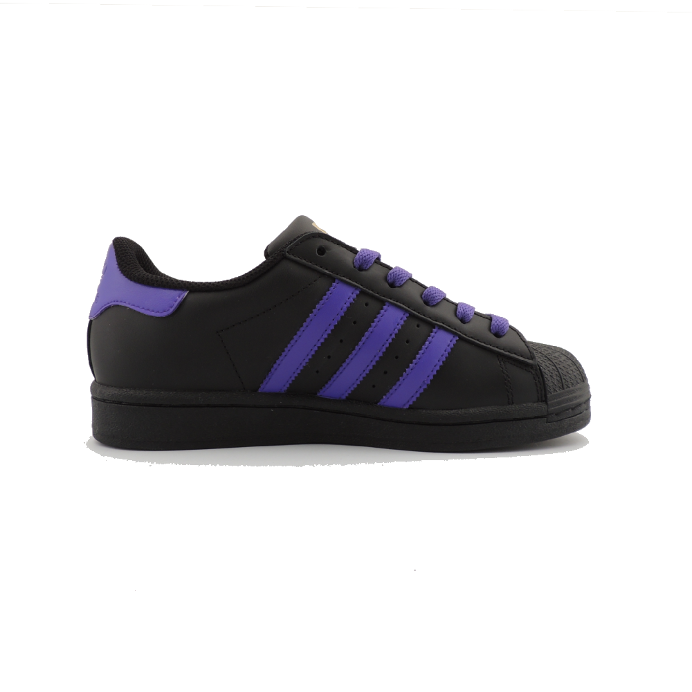 Adidas Originals SUPERSTAR Wear-Resistant Low-Top Skateboard Shoes Unisex Black Purple