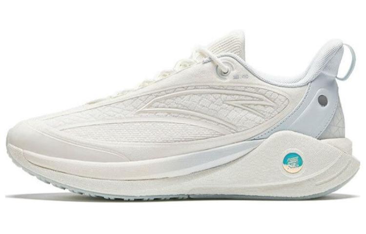 Anta C37 Series Breathable Low-Top Running Shoes Men's White Gray