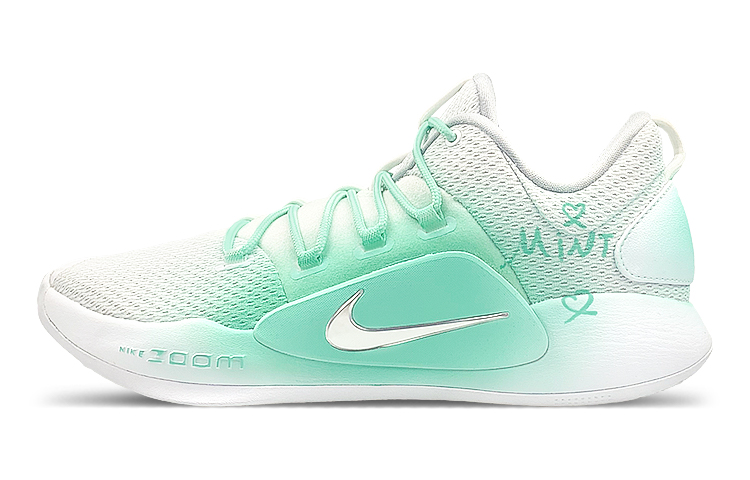 Nike Hyperdunk 10 Cushioning Anti-Slip And Wear-Resistant Low-Top Basketball Shoes Men's White Green
