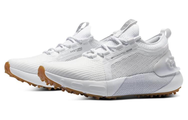Under Armour HOVR Phantom Abrasion Resistant Low Top Golf Shoes Women's White